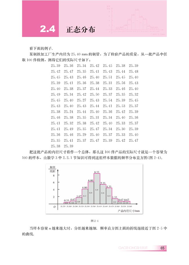 2.4 正态分布(第65页)