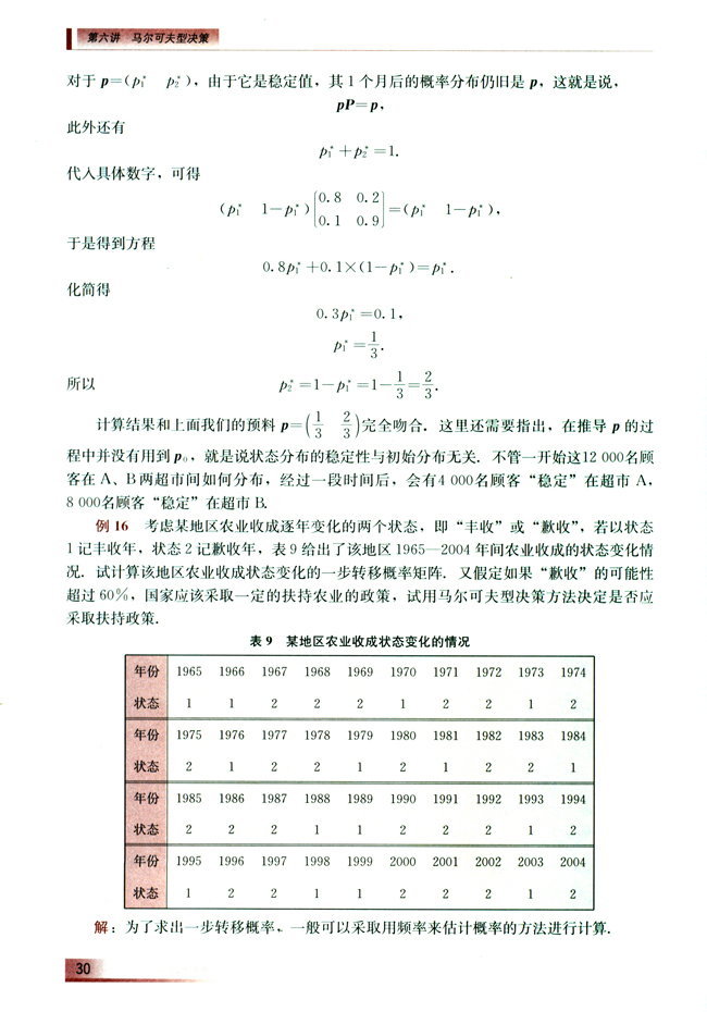 *第六讲 马尔可夫型决策(第30页)