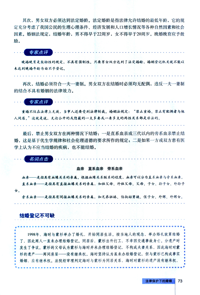 2 法律保护下的婚姻(第73页)