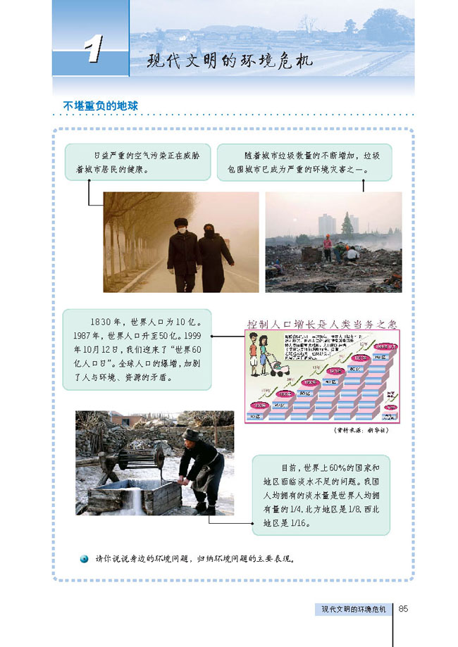 1 现代文明的环境危机(第85页)