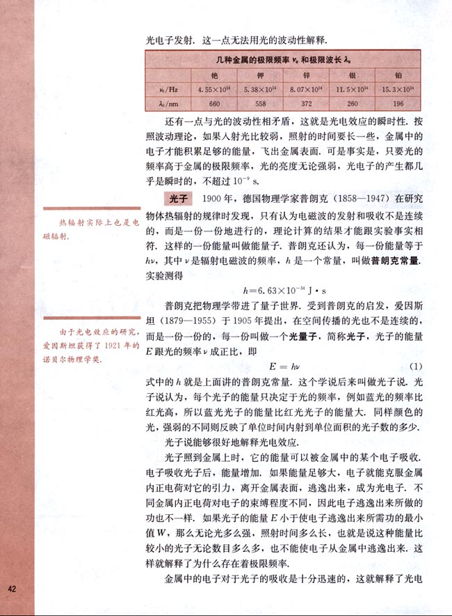 一、光电效应 光子(第42页)