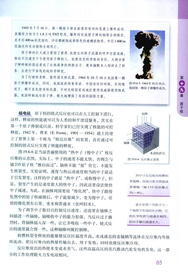 6 重核的裂变(第85页)