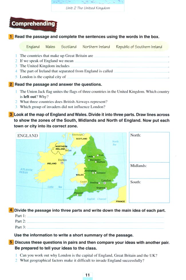 Unit 2 The United Kingdom(第11页)