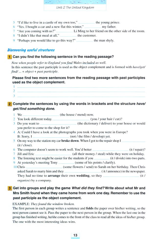 Unit 2 The United Kingdom(第13页)