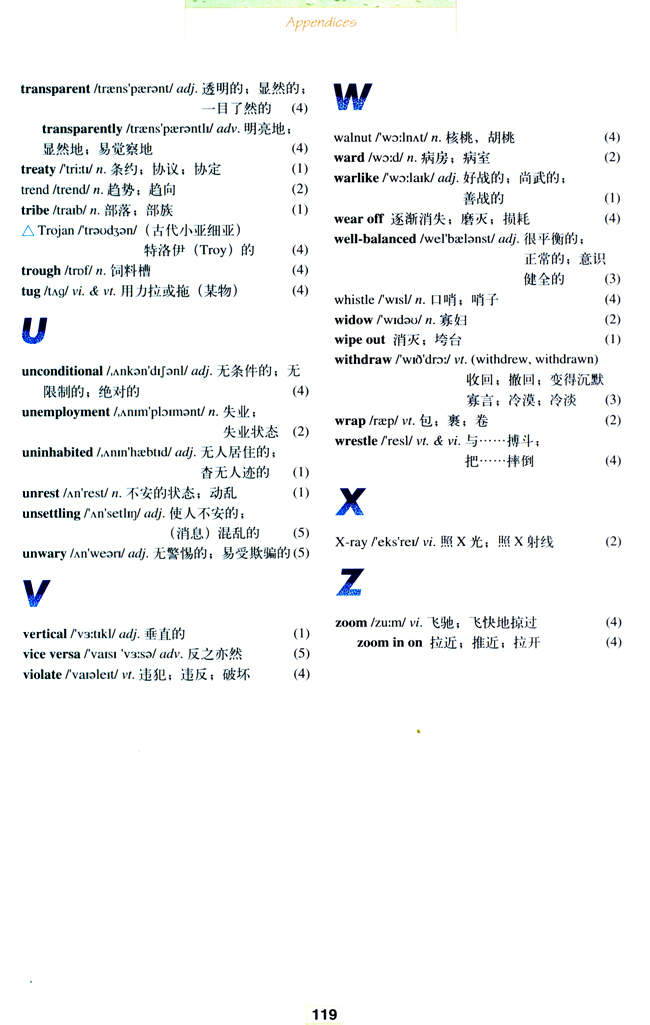 Vovabulary(第119页)