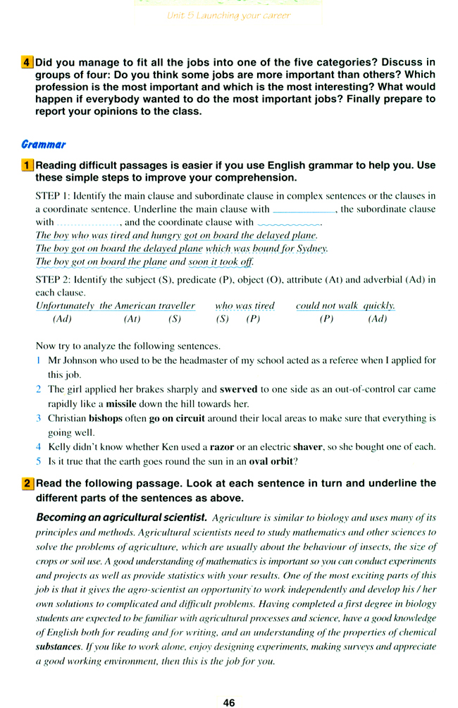 Unit 5 Launching your career(第46页)