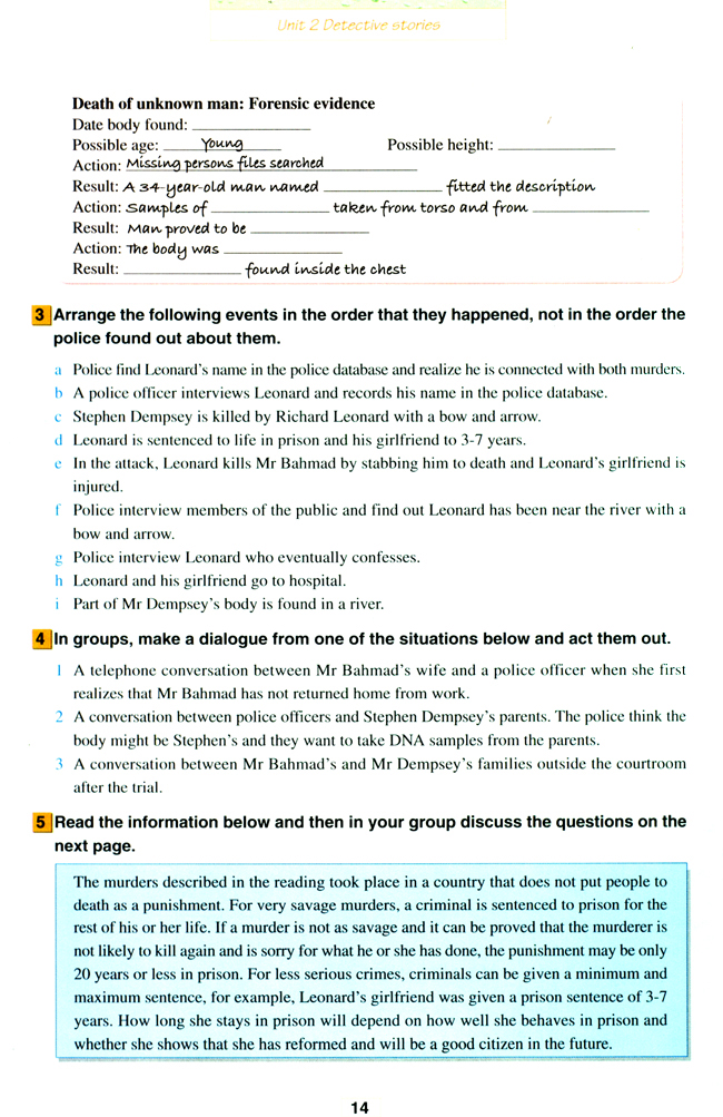 Unit 2 Detective stories(第14页)