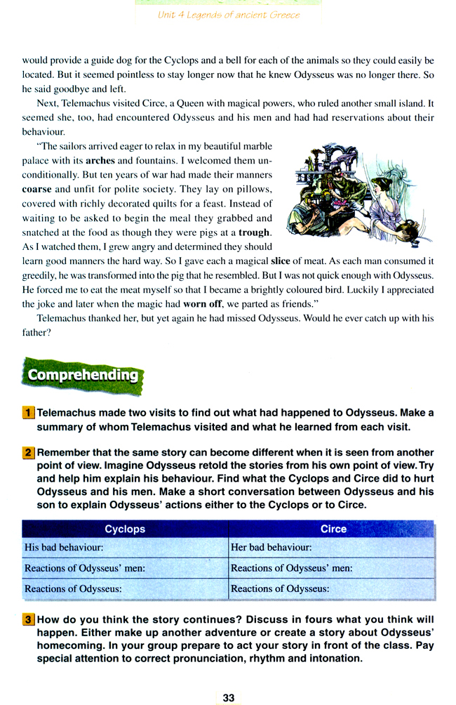 Unit 4 Legends of ancient Greece(第33页)