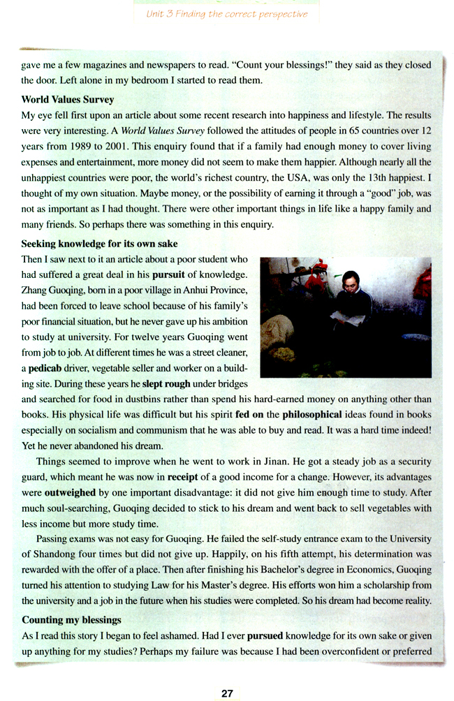 Unit 3 Finding the correct perspective(第27页)