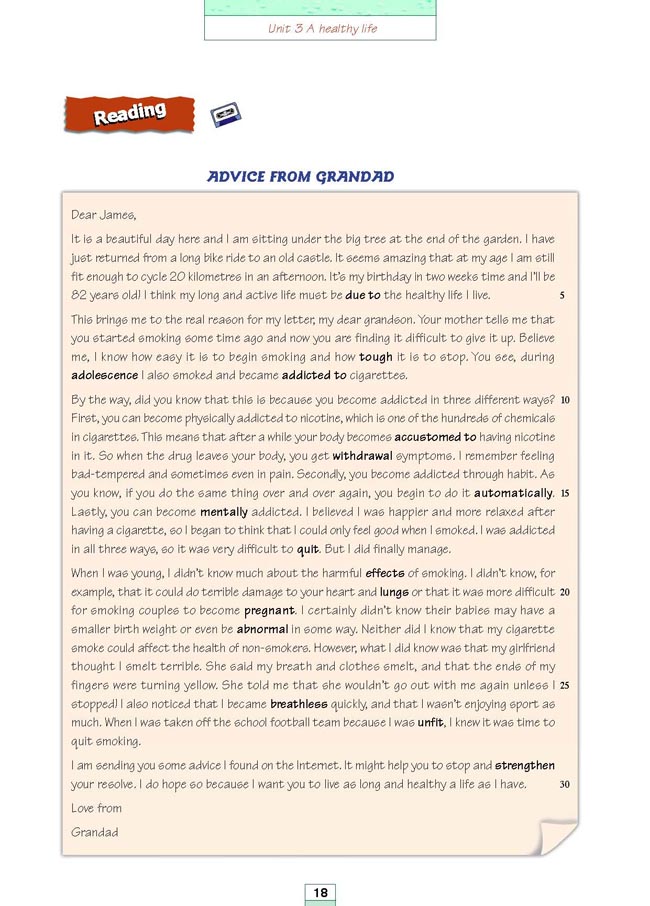 Unit 3 A healthy life(第130页)