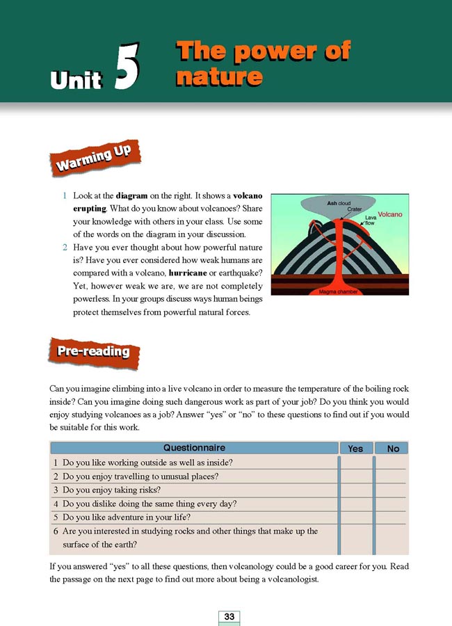 Unit 5 The power of nature(第145页)