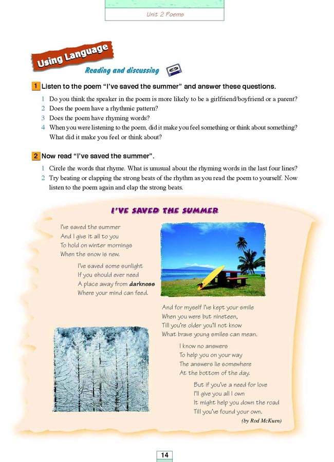 Unit 2 Poems(第126页)