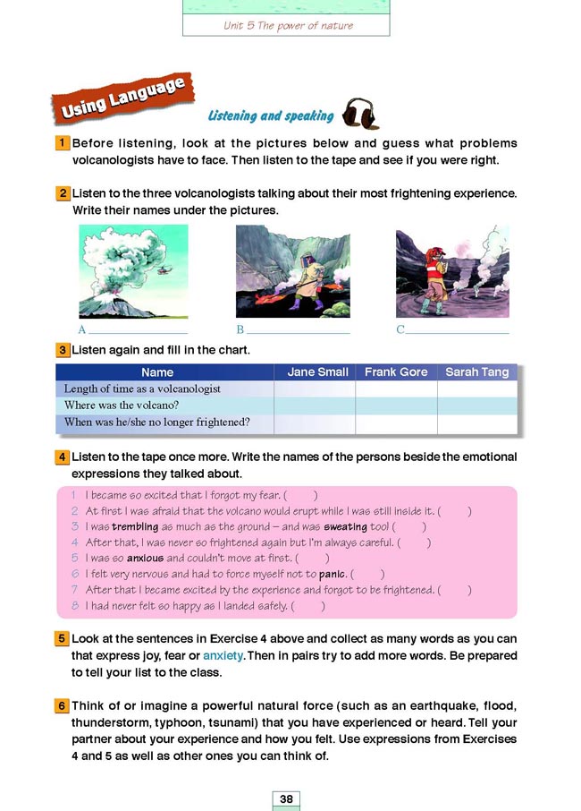 Unit 5 The power of nature(第150页)