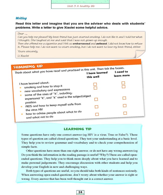 Unit 3 A healthy life(第136页)