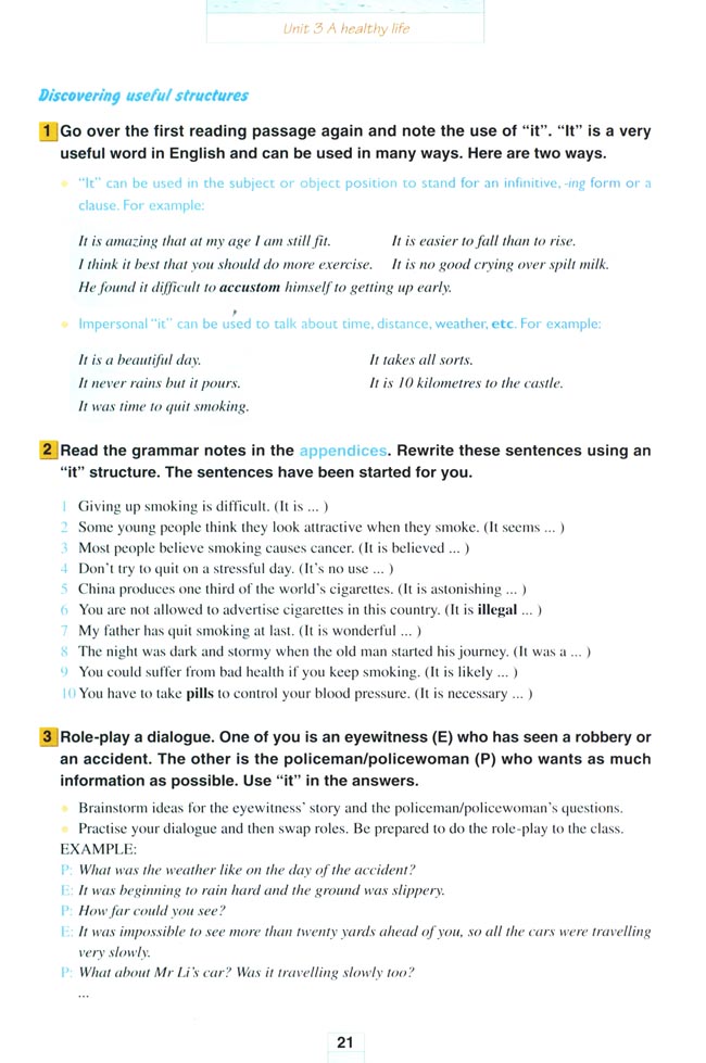 Unit 3 A healthy life(第21页)