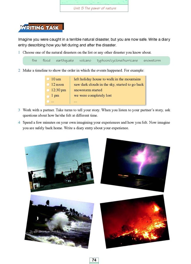 Workbook Unit 5 The power of nature(第186页)