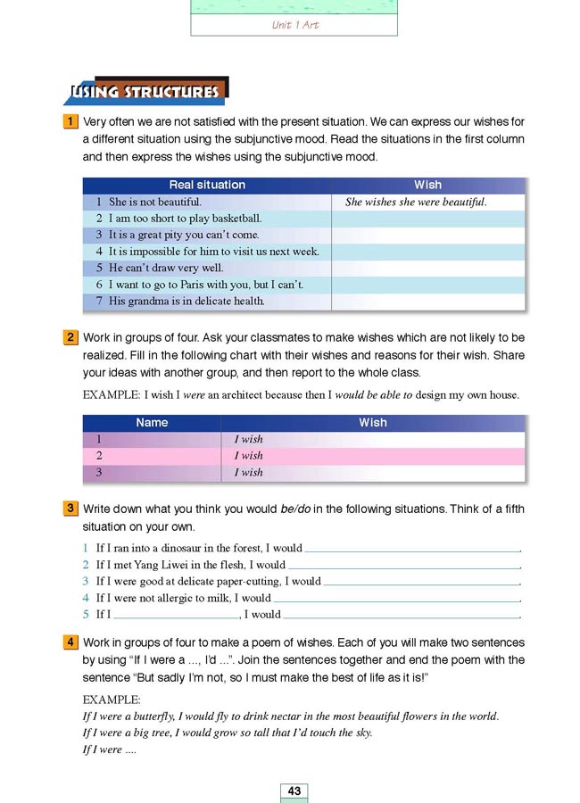 Workbook Unit 1 Art(第155页)