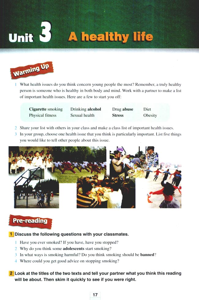 Unit 3 A healthy life(第17页)