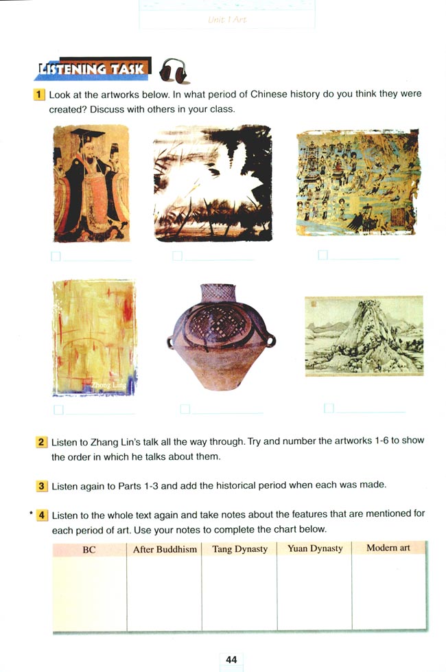 Unit 1 Art(第44页)