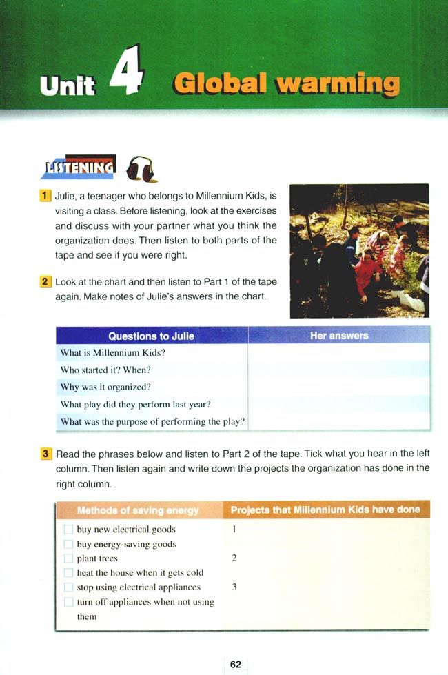Unit 4 Global warming(第62页)