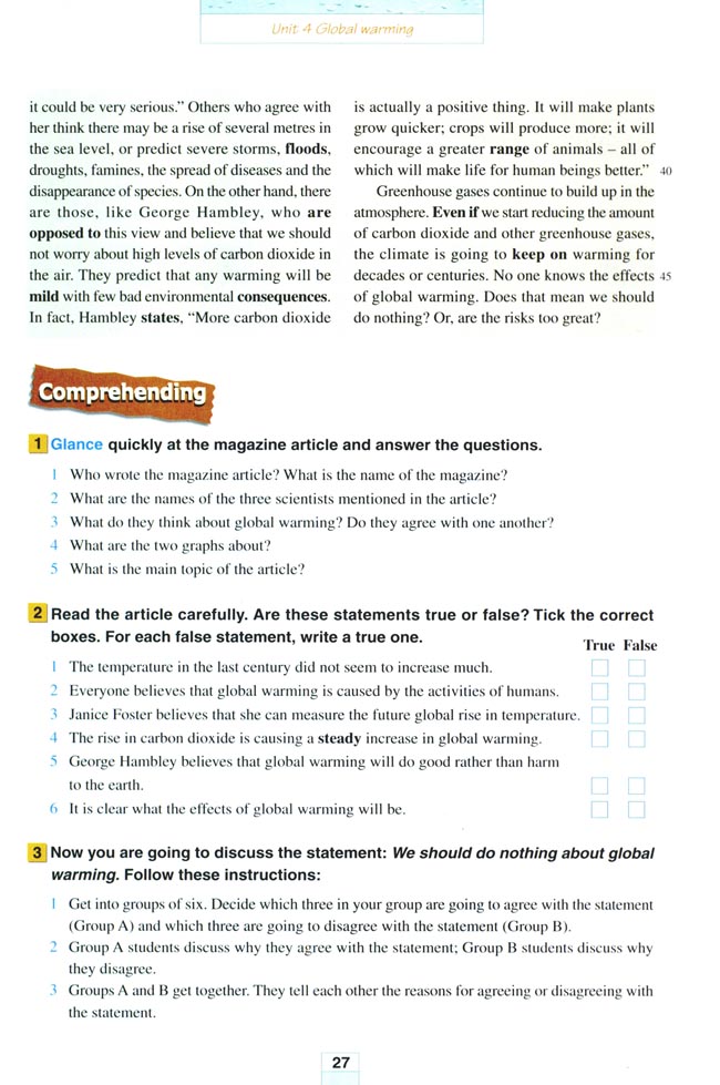 Unit 4 Global warming(第27页)