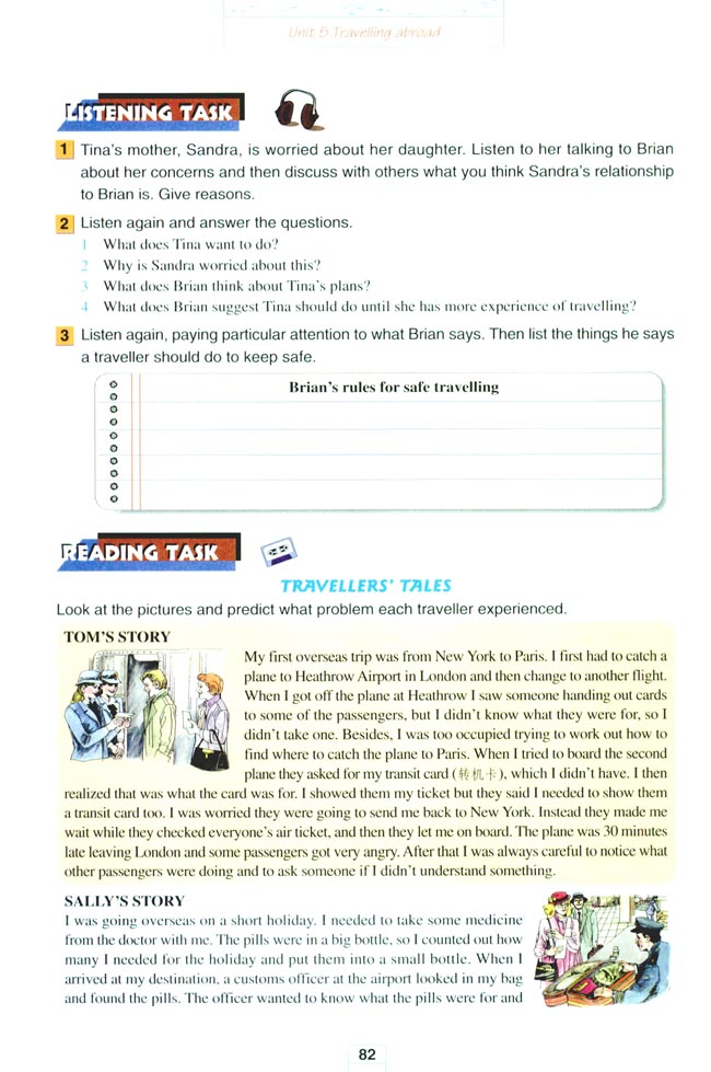 Unit 5 Travelling abroad(第82页)