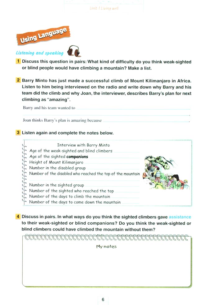 Unit 1 Living well(第6页)