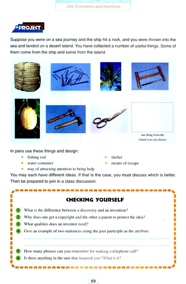 Unit 3 Inventors and inventions(第69页)