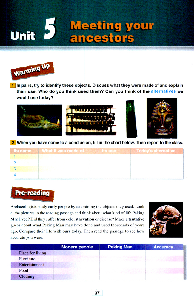 Unit 5 Meeting your ancestors(第37页)