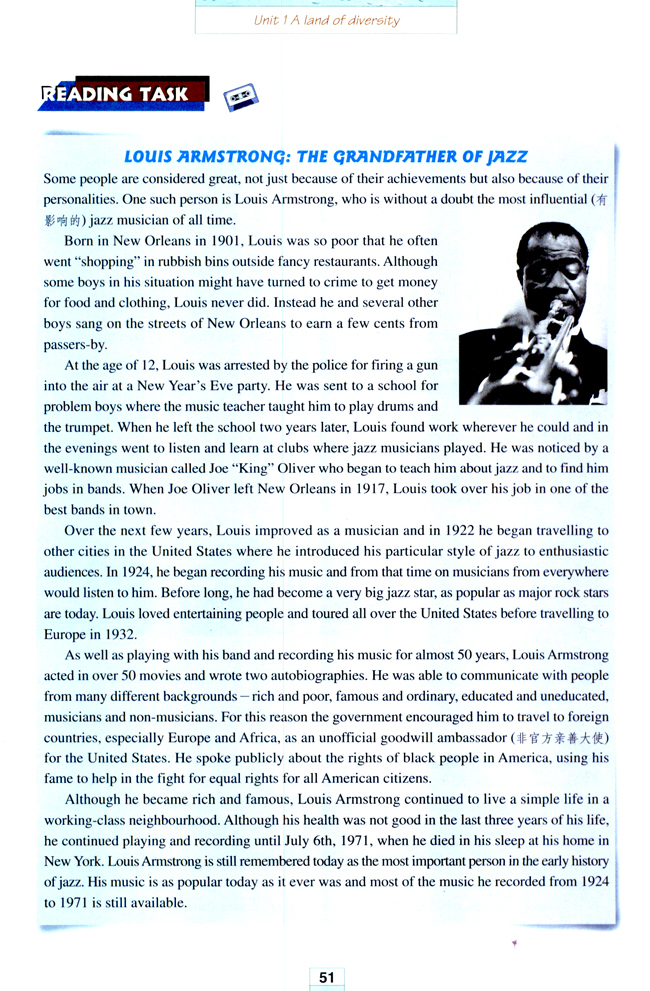 Unit 1 A land of diversity(第51页)