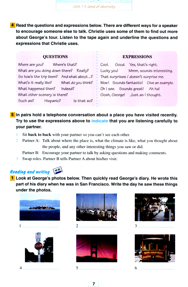 Unit 1 A land of diversity(第7页)