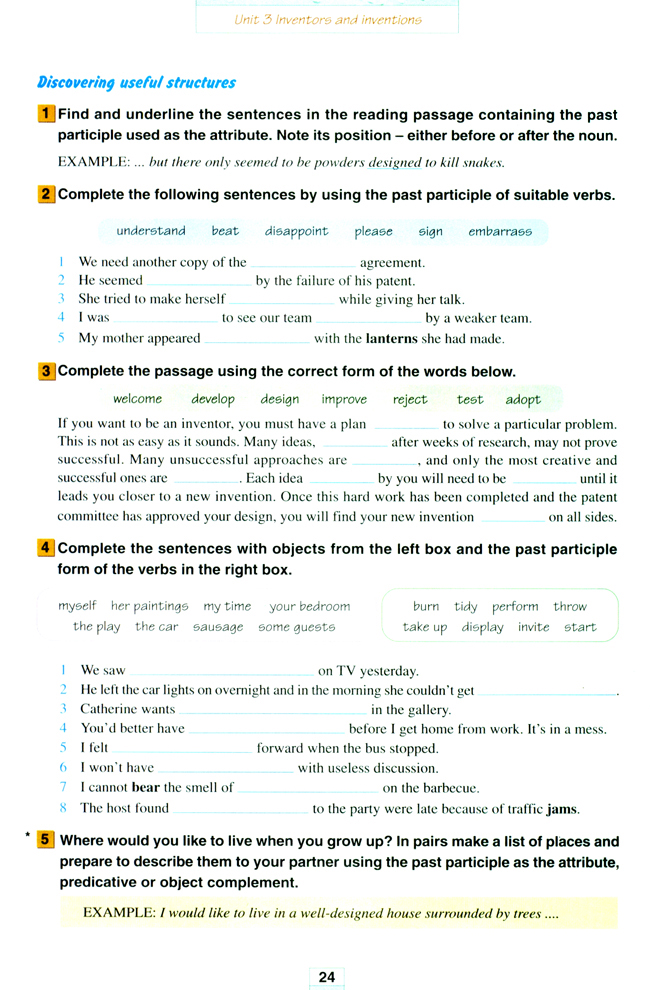 Unit 3 Inventors and inventions(第24页)