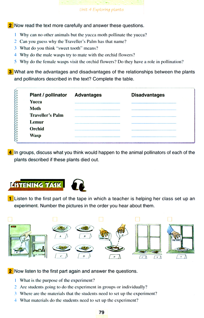Unit 4 Exploring plants(第79页)