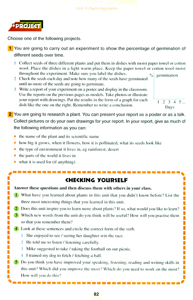 Unit 4 Exploring plants(第82页)