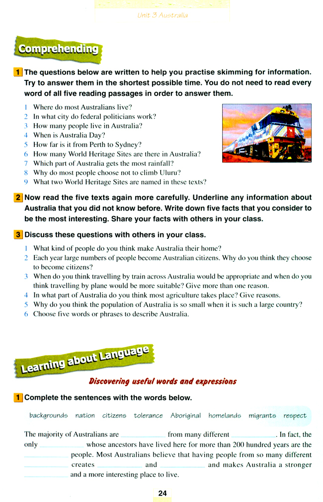 Unit 3 Australia(第24页)