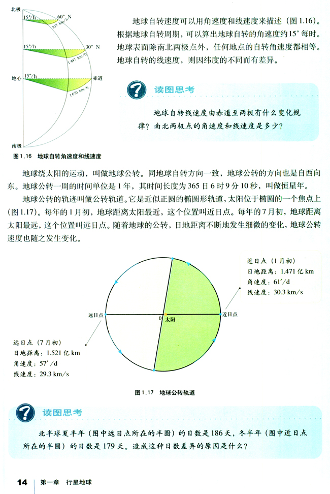 第三节 地球的运动(第14页)
