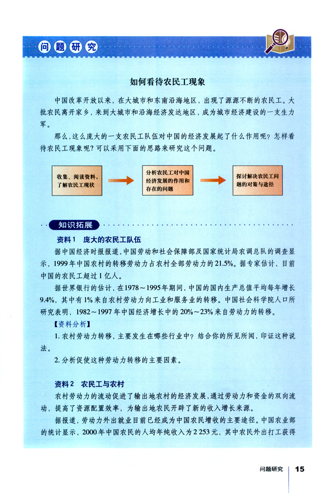 问题研究 如何看待农民工现象(第15页)