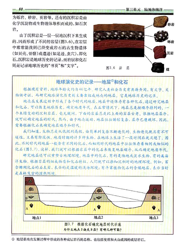 3．1 地壳物质的组成与循环(第60页)