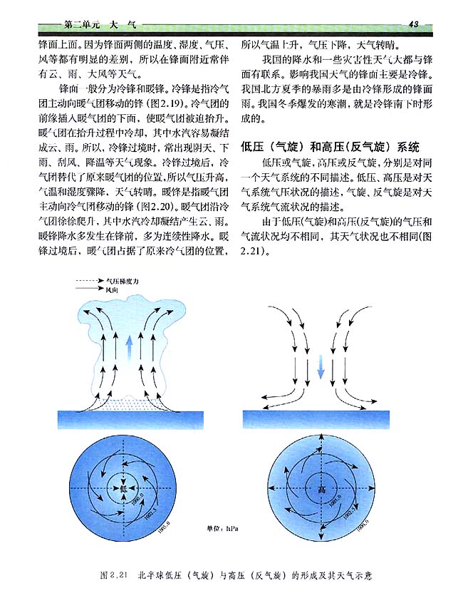 2．5 常见的天气系统(第43页)