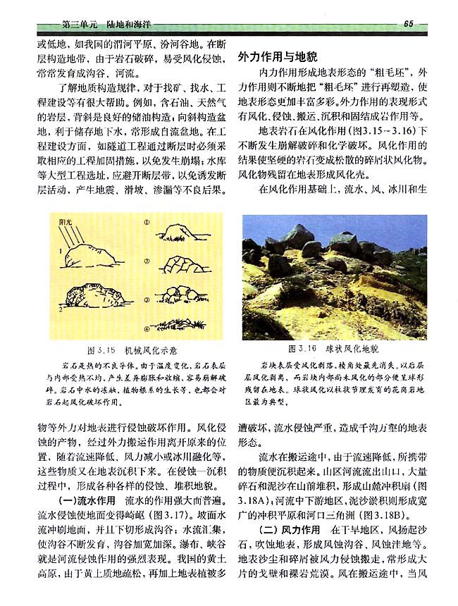 3．2 地壳变动与地表形态(第65页)
