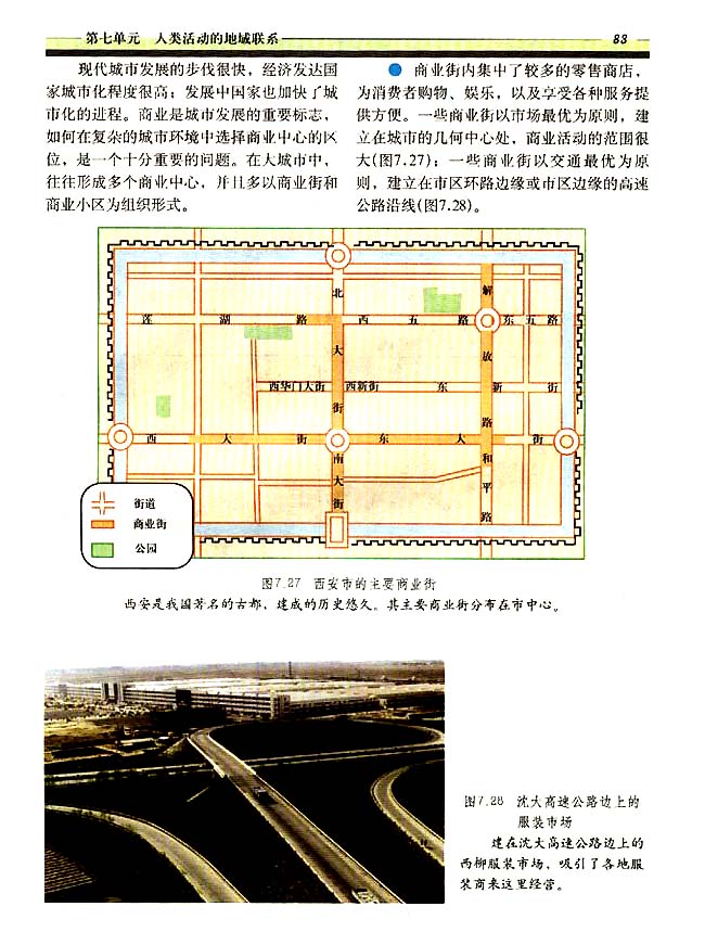 7．6 商业中心和商业网点(第83页)