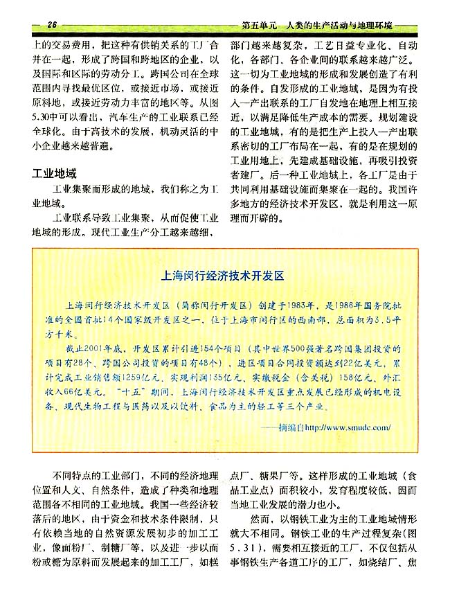 5．7 工业地域的形成(第26页)