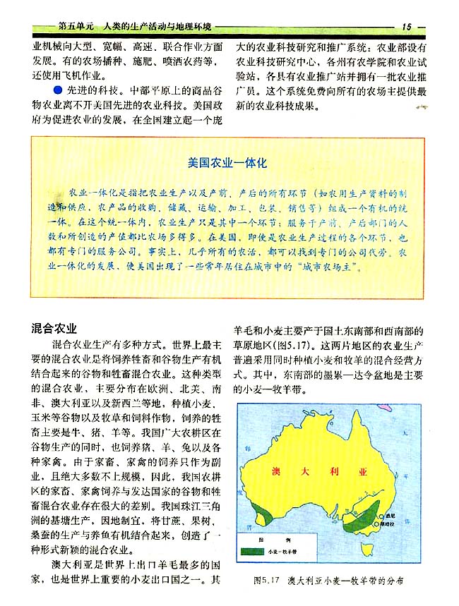 5．4 世界主要的农业地域类型（二）(第15页)
