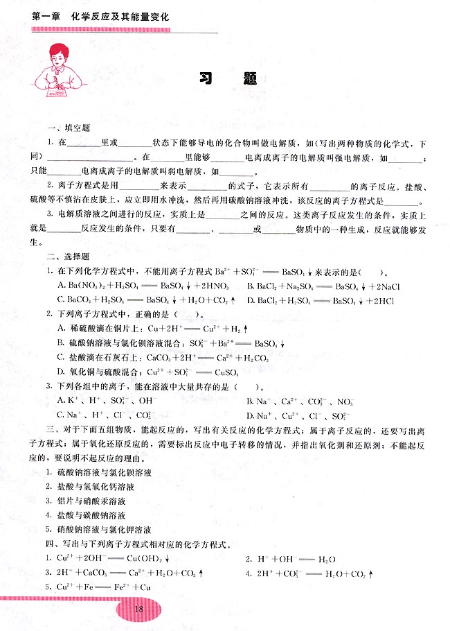 第二节 离子反应(第18页)
