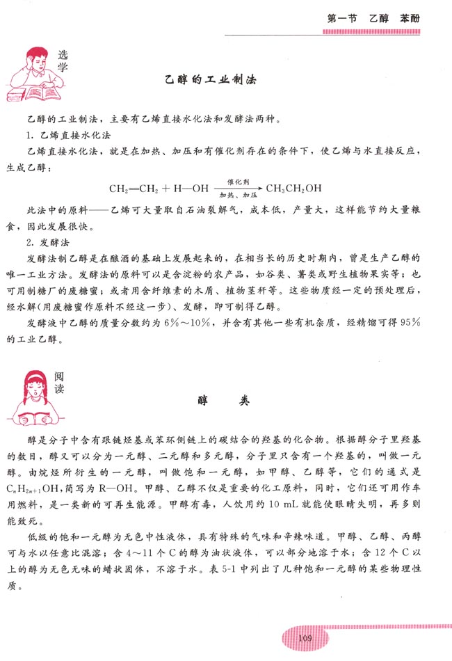 第一节 乙醇 苯酚(第109页)