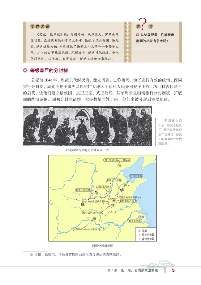 第1课 夏、商、西周的政治制度(第5页)