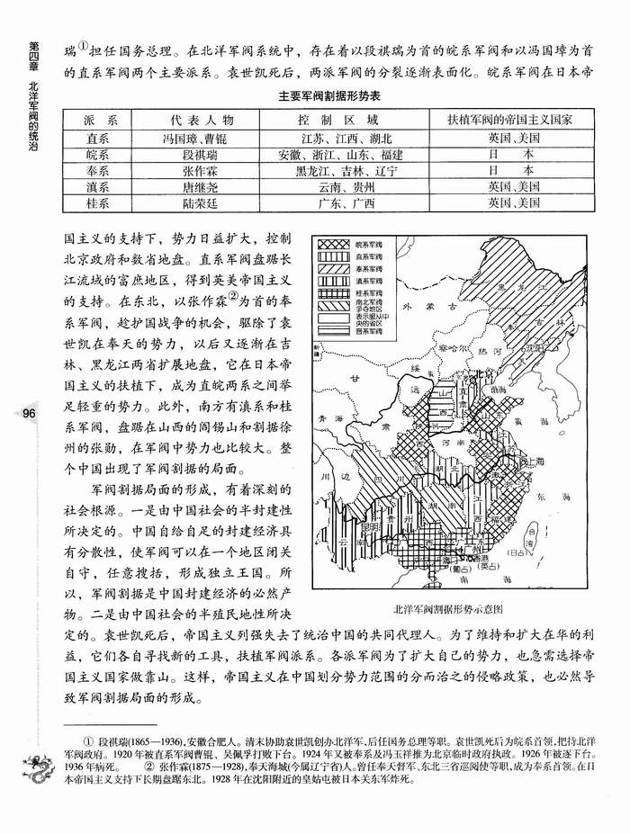 第二节 军阀割据下的中国政局(第96页)