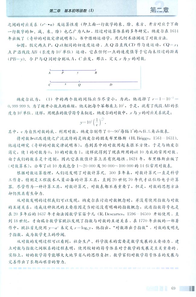 阅读与思考 对数的发明(第69页)
