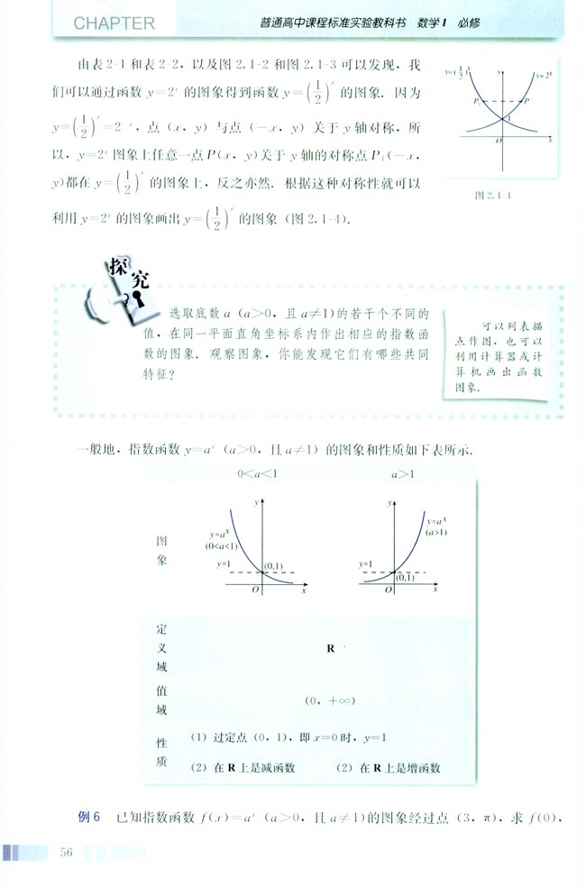 2.1 指数函数(第56页)