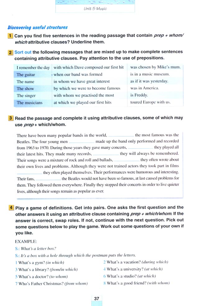 Unit 5 Music(第37页)